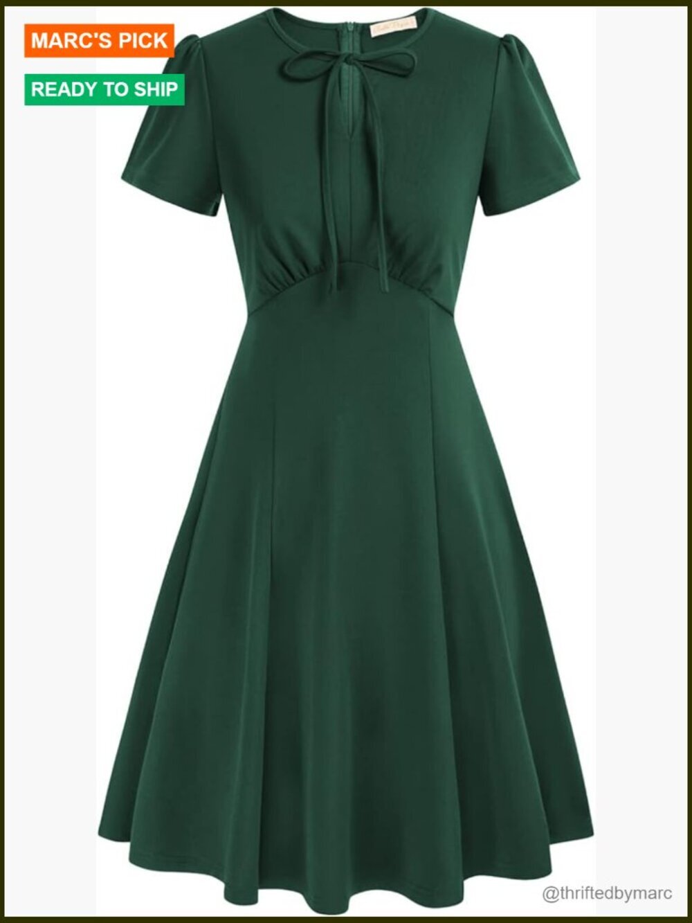 A Line Swing Dress Short Sleeve Crew Neck Party Dress S-2XL